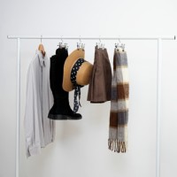 Cintres à vêtements et pantalons, gain de place, supports pour jupes avec crochets, pinces réglables, pour pantalons, manteaux, jeans, en métal noir