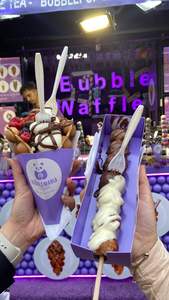 Crepes personalizados cone de papel embalagem descartável tirar churros caixa batatas fritas embalagem sorvete bolha waffle papel titular - Product Image 3