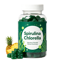 Gummies Spiruline & Chlorelle saveur pomme verte, véganes, avec algues marines et thé vert pour l'énergie quotidienne et l'immunité