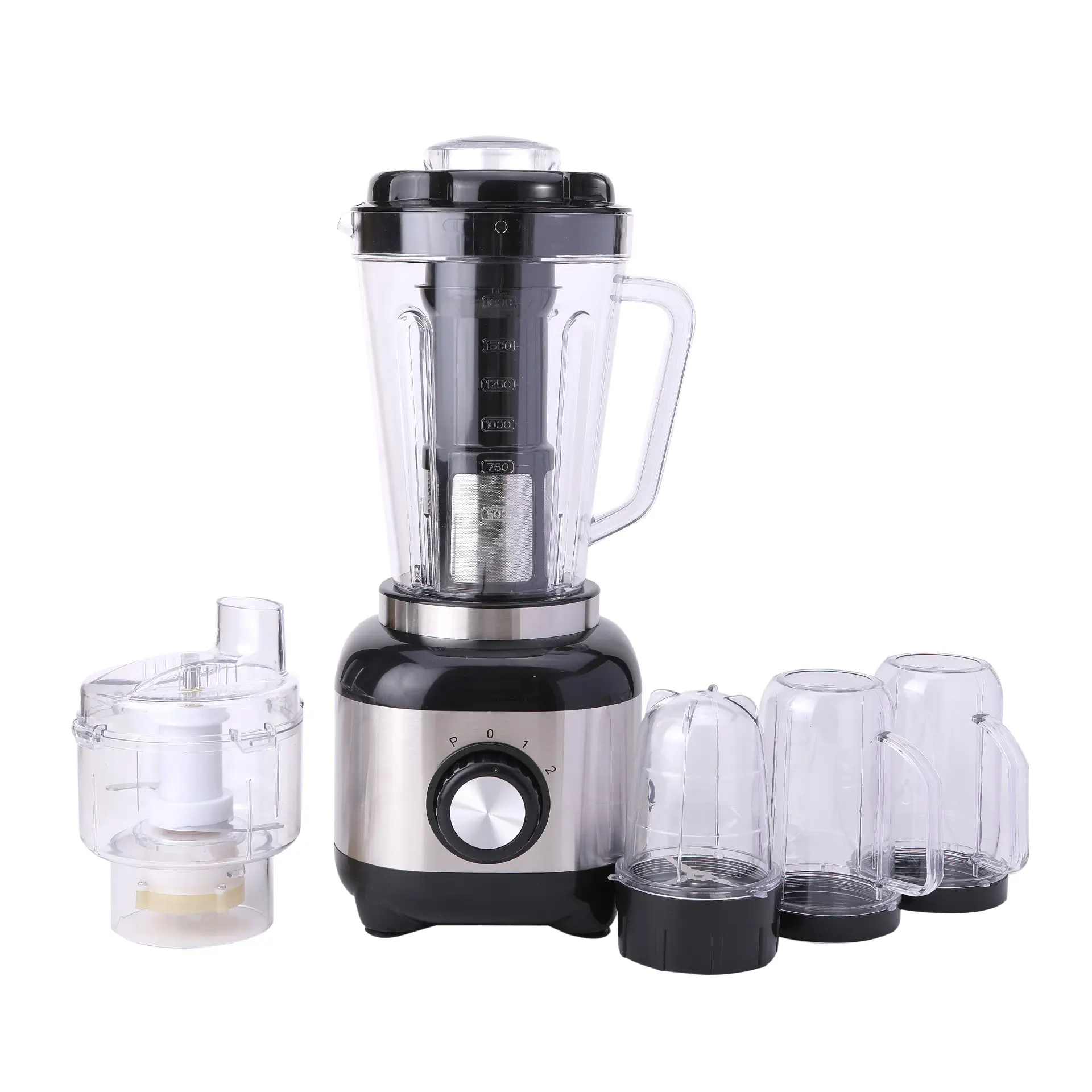 High Quality Six-in-One Juicer Handheld Blender Quickly Mash Fruit Juice USB Manual Power Stainless Steel Household Use Milk