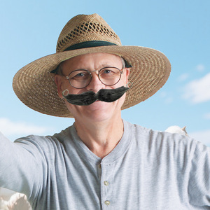 Juego de Barba y Bigote Postizos Negros Adhesivos, Accesorio para Disfraces de Halloween, Fiestas y Cabinas de Fotos - Product Image 1