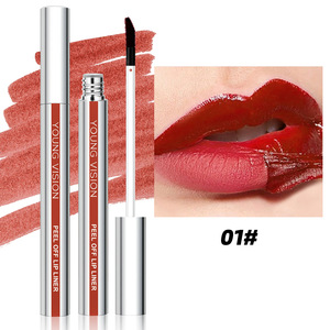 Genç vizyon 3-Pack su geçirmez soyulabilir dudak kalemi seti mat lekesiz kalem Lipliner çengel tasarımı ile - Product Image 4