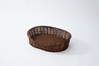 Lit pour chat JY Wicker, écologique, rayé, mignon, luxueux, pliable, amovible, lavable, isolé pour l'intérieur