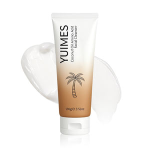 Crème nettoyante visage à l'acide aminé de noix de coco OEM/ODM 100g Nettoyage en profondeur Doux pour la peau pour les peaux grasses - Product Image 1