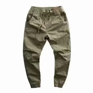 Pantalones Cargo de Algodón de Color Liso para Hombre, Marca de Moda, Estilo Holgado e Informal para Primavera y Otoño - Product Image 4