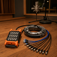 Câble multipaire professionnel Yinyu SNB07 XLR vers XLR de 10M à 80M pour sonorisation en direct et enregistrement en studio