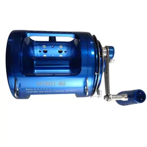 China Supplier 2 speed Topline seasonal HT801-80W Big Game Baitcasting Fishing reels on Deep Sea Trolling Reel