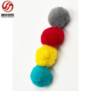 Bóng đồ chơi thú nhồi bông tương tác bán buôn, nhiều màu sắc, mềm mại, lông xù cho mèo và chó, chất liệu thú cưng, sử dụng trong nhà, đồ chơi pompom - Product Image 3