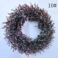 Guirlande pour porte d'entrée, fenêtre, véranda, feuillage artificiel, feuilles vertes, guirlande extérieure et intérieure pour la décoration de la porte, du mur, du foyer, printemps, automne