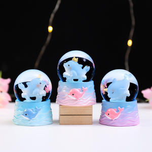 <span class=keywords><strong>Boule</strong></span> de cristal avec sons d'animaux, globe à eau de bureau mignon, globe à neige en résine, cadeau, décoration créative de dessin animé, <span class=keywords><strong>boule</strong></span> de cristal de Noël - Product Image 2