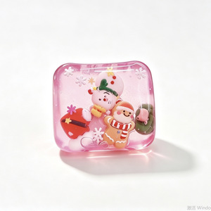 Bonhomme de neige de Noël en TPR, cube souple sensoriel anti-stress, jouet sensoriel, cadeau de fête, pour filles et garçons de 5 à 7 ans - Product Image 6