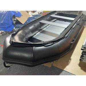 Bateau pneumatique léger CE 300 330 360 380, bateau pneumatique portable en PVC pour la pêche/le camping avec rames et pompe, capacité de 4 à 5 personnes - Product Image 4