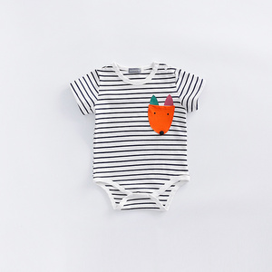 Ropa Africana 100% Algodón al por Mayor, Mameluco Triangular de Seersucker para Bebé con Caja de Empaque - Product Image 4