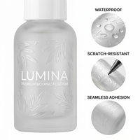 Étiquettes autocollantes 3D UV personnalisées imperméables - Autocollants transparents de luxe pour flacons cosmétiques