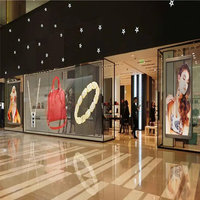 Écran LED transparent P3 pour publicité, affichage transparent LED pour salle d'exposition