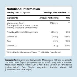 Suplemento de Magnesio Complejo de Alta Calidad para la Salud del Corazón, para Mujeres y Hombres, Cápsulas de Magnesio Complejo - Product Image 6