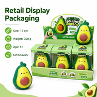 Creatief schattig simulatie avocado knuffel, traag terugverend stressverlichtend knijp fidget toy