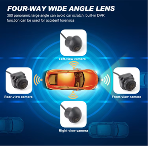 Hongrui T7 <span class=keywords><strong>360</strong></span> xe máy ảnh 3D tầm nhìn ban đêm 1080P ADAS không thấm nước xung quanh xem chim Hệ thống an ninh 4 chiều AVM - Product Image 3