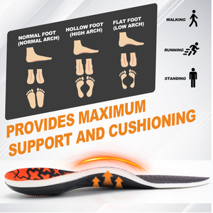 Soletta Ortopedica con Supporto <span class=keywords><strong>per</strong></span> Arco Alto <span class=keywords><strong>per</strong></span> Piedi Piatti, Inserto Medico Funzionale <span class=keywords><strong>per</strong></span> Dolore al Tallone - Product Image 5