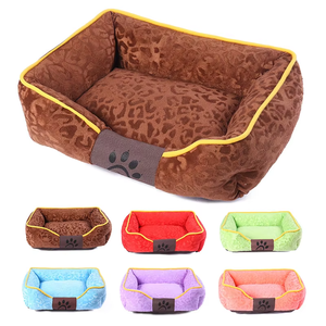 Coussin pour animaux de compagnie en polycoton, plusieurs couleurs, garnissage en coton PP, doux, rectangulaire, chaud, lavable en machine, pour chien et chat - Product Image 3