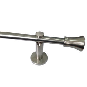 Support métallique fixe, accessoires de quincaillerie robustes et robustes, supports de <span class=keywords><strong>tringle</strong></span> à rideau réglables doubles - Product Image 2