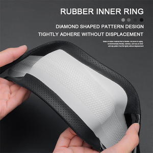 Housse de <span class=keywords><strong>volant</strong></span> de voiture en cuir et fibre de carbone pour Peugeot 107 108 206 207 208 301 <span class=keywords><strong>307</strong></span> 308 406 407 408 508 2008 3008 4008 5008 GT - Product Image 6