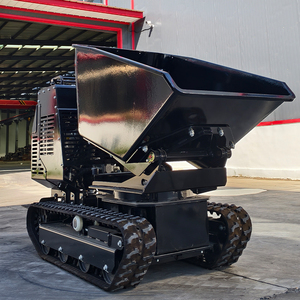 Rotazione della spedizione gratuita 1200kg Mini Dumper Crawler grande capacità secchio piccolo caricatore frontale uso costruzione - Product Image 1