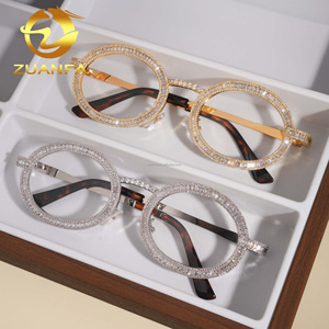 نظارات شمسية رجالية أنيقة بنمط الهيب هوب مرصعة بالزركونيا عالية الجودة متوفرة للشحن الفوري - Product Image 2