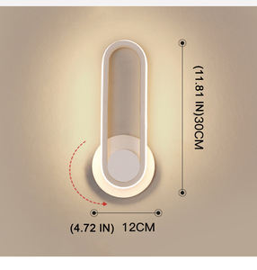 Oturma odası ayarlanabilir duvar aplik rotasyon Modern alüminyum duvar montaj iç mekan duvar ışığı - Product Image 3
