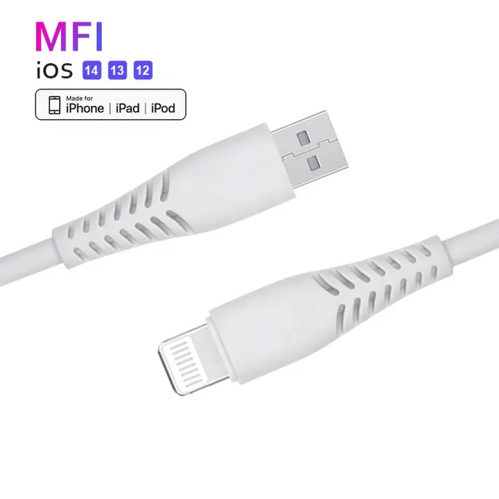 Factory wholesale price 1.5M Data CABLE USB MFi certified fast charger power cable for Apple iPhone iPad USB Cable