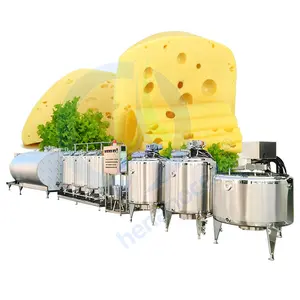 آلة طهي الجبن سعة لتر هالومي موزاريلا ، آلة إعداد الجبن ، خط معالجة الجبن للبيع