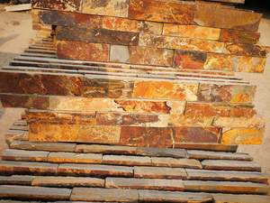 Panneau mural décoratif <span class=keywords><strong>extérieur</strong></span> de style moderne avec <span class=keywords><strong>colle</strong></span> rouillée pour cheminées Villas fendues extérieures Antiacide durable en <span class=keywords><strong>ardoise</strong></span> - Product Image 5