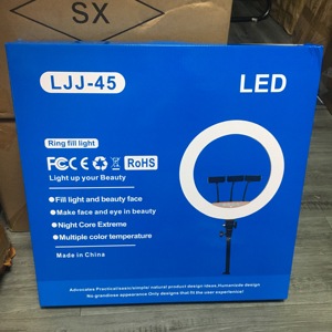 Aro de <span class=keywords><strong>Luz</strong></span> LED de 45 cm (18 Pulgadas) <span class=keywords><strong>para</strong></span> Selfies, Lámpara de <span class=keywords><strong>Maquillaje</strong></span> con Control Remoto, <span class=keywords><strong>Luz</strong></span> Fotográfica con Trípode de 2.1 m - Product Image 4