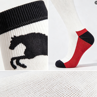 Chaussettes d'équitation personnalisées avec logo, fourniture directe usine – Chaussettes montantes respirantes en maille anti-humidité pour l'entraînement quotidien