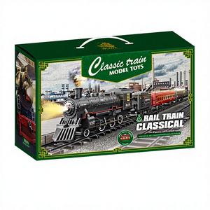 MEOA Locomotora Clásica <span class=keywords><strong>de</strong></span> <span class=keywords><strong>Vapor</strong></span> para Pista <span class=keywords><strong>de</strong></span> <span class=keywords><strong>Tren</strong></span>, con Humo <span class=keywords><strong>de</strong></span> Agua, Sin Funcionamiento a Pilas, Set <span class=keywords><strong>de</strong></span> <span class=keywords><strong>Tren</strong></span> con Luz y Sonido, Escala 1:12, ABS - Product Image 4