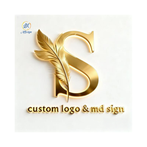 Üretici Led Illunmiated duvar tabela şirket logosu tabela 3D altın aydınlatmalı mektup açık iş için özel işareti - Product Image 2