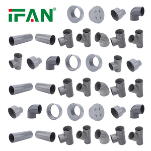 IFAN Trung Quốc nhà máy uPVC thoát <span class=keywords><strong>n</strong></span>ước Ống <span class=keywords><strong>n</strong></span>ối tất cả các kích thước ổ cắm khuỷu tay TEE nhựa <span class=keywords><strong>PVC</strong></span> phụ kiệ<span class=keywords><strong>n</strong></span> cho hệ thống ống <span class=keywords><strong>n</strong></span>ước din10 & DIN16 - Product Image 1