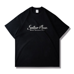 Camiseta <span class=keywords><strong>de</strong></span> Manga Corta <span class=keywords><strong>de</strong></span> Franela con Diseño <span class=keywords><strong>de</strong></span> <span class=keywords><strong>Sailor</strong></span> <span class=keywords><strong>Moon</strong></span>, Anime, Chica Marinera Guerrero, Unisex, Corte Holgado, 100% Algodón - Product Image 2