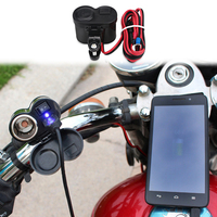 Moto Moto USB Cigarette Chargeur D'alimentation Étanche 12v Allume-cigare Moto USB Prise de Port