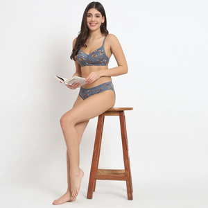 Sujetador Estampado de Poliéster y Algodón Premium para Mujer |   Lencería de Copa Suave |   Todos los Tamaños y Pedidos Personalizados, Cómodos para Uso Diario - Product Image 6