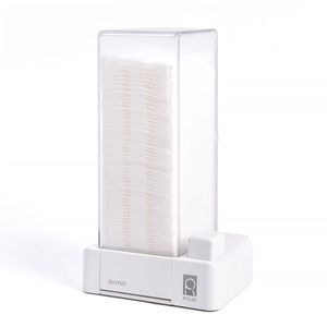 Distributeur automatique de tampons de coton carrés en acrylique, boîte de rangement anti-poussière pour salon de manucure et soins des ongles - Product Image 1