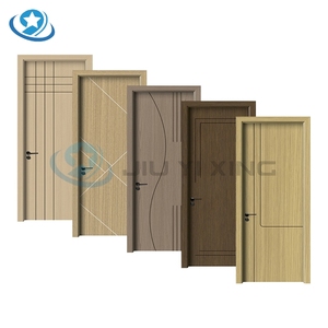 Jiuyixing giá rẻ giá không thấm nước nội thất WPC Bảng Cửa thiết kế mới hiện đại dòng trang trí nội thất đơn giản cửa PVC - Product Image 1