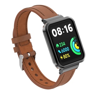 Correas de Reloj de Cuero para Hombre y Mujer, Correas de Cuero de Becerro para <span class=keywords><strong>Xiaomi</strong></span> Mi Redmi <span class=keywords><strong>Watch</strong></span> 2 <span class=keywords><strong>Lite</strong></span> - Product Image 2