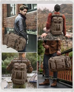 CZFIT L200 2026 Tactical Waterproof <b>Backpack</b> Zipper Closure Anti-Theft Design 36-56L Capacity for Unisex Outdoor Hiking Travel - Product Image 6
