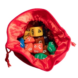 Pochette à <span class=keywords><strong>dés</strong></span> double couche en satin et velours noir, couleurs assorties - Product Image 2