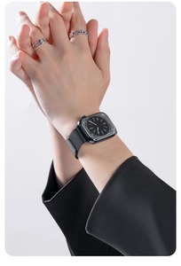 <span class=keywords><strong>2</strong></span> Pack cinturino magnetico in metallo per Apple Watch da 41mm 45mm 49mm, cinturino regolabile in maglia in acciaio inossidabile per IWatch - Product Image 5