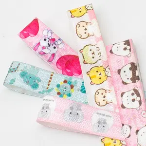 Spot wholesale 1.5cm animal printed elastic webbing