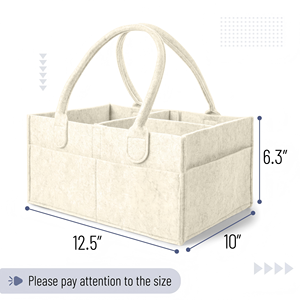 Bolsa de Almacenamiento para Toallitas de Bebé, Cesta con Compartimentos para Cuidado del Bebé, Organizador de Pañales para Recién Nacidos - Product Image 5