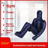 Mannequin pliable lesté en PVC pour formation incendie, sac de sable vide non rempli, mannequin de test d'impact pour l'automobile