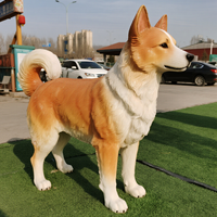 Modèle de chien réaliste, animal animatronique pour les cadeaux d'anniversaire des enfants et la décoration intérieure des centres commerciaux